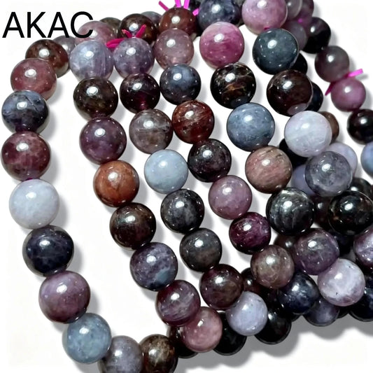 2-3bracelets Approx6-9mm AKAC 100% natural colorful spinel wholesale