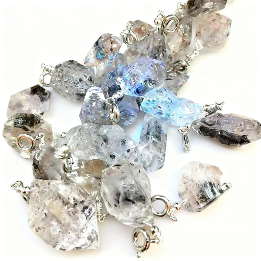 10pcs AKAC natural irregular Herkimer diamond pendant send randomly wholesale