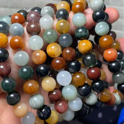 Новые браслеты AKAC, 3 штуки, примерно 8-8,8 мм, бусины из рутилового кварца в форме кролика, оптовая продажа.