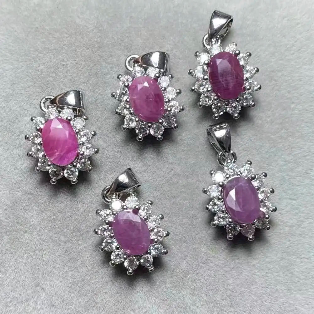 3 шт. AKAC, приблизительно 5x7 мм, натуральные рубины для рукоделия, отправляются случайным образом.