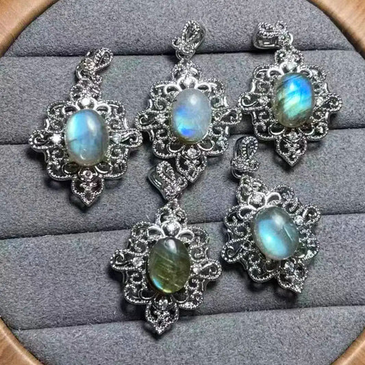 5 Stück/Set ca. 7x9mm natürliche Labradoritperlen für DIY Schmuckzubehör Großhandel