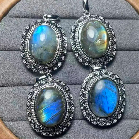 5 Stück/Set ca. 12x16mm natürlicher Labradorit Stein für Schmuck DIY Zubehör Großhandel