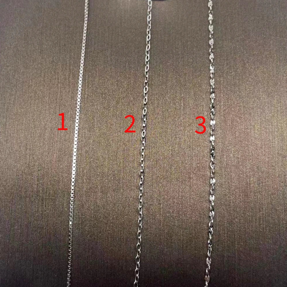 3가닥/세트 925 스털링 실버 목걸이