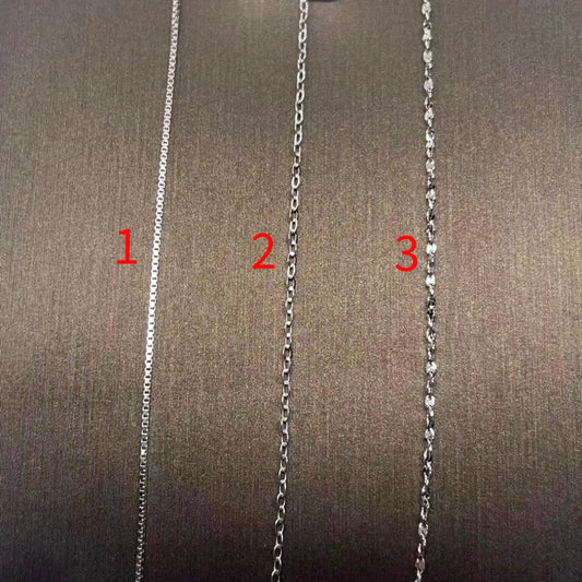 Collar de plata de ley 925 de 3 hebras/conjunto