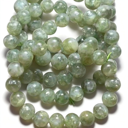 1bracelet big size green lepidolite chrome mica  approx11-14mm