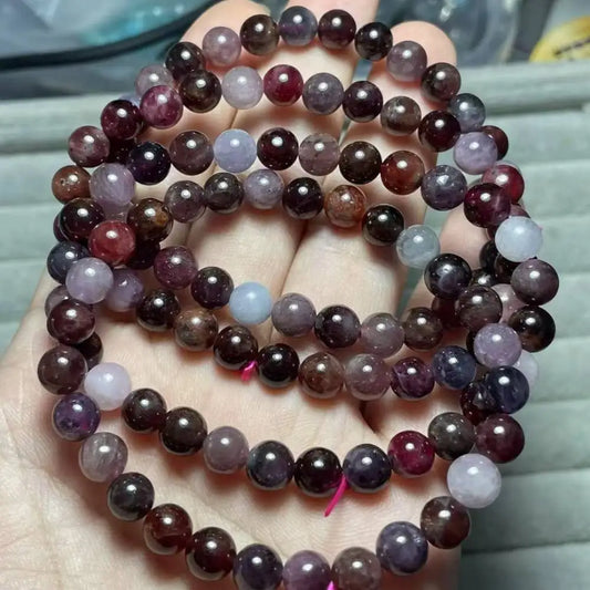 распродажа (56) 4 браслета, бусины из шпинели глубокого цвета, приблизительно 6-6,8 мм, оптовая продажа