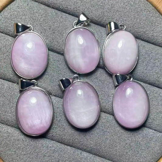 5 Stück AKAC Natürlicher Kunzit Anhänger Stein Größe ca. 12*16mm zufällig versandt