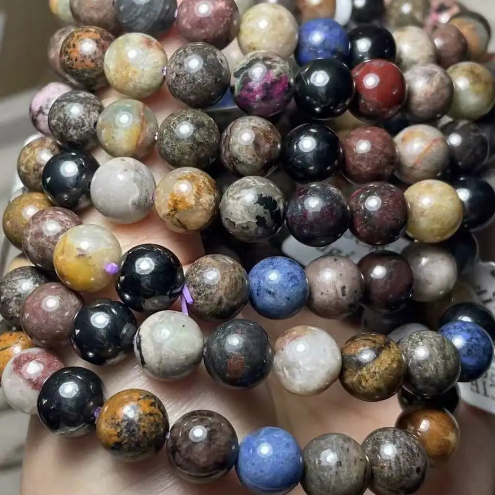 Примерно 9 мм, 20-21 бусина, натуральные редкие бусины из сугилита для браслета AKAC