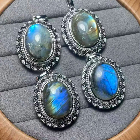 5 Stück/Set ca. 12x16mm natürlicher Labradorit Stein für Schmuck DIY Zubehör Großhandel