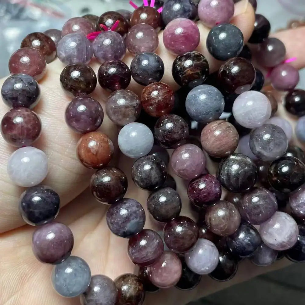 팔찌 2-3개, 약 6-9mm AKAC 100% 천연 컬러풀 스피넬 도매