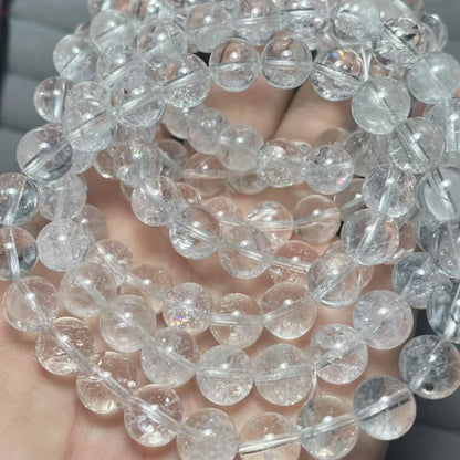 3 браслета, примерно 8,8-9,8 мм, натуральные белые бусины из азестулита, оптовая продажа.