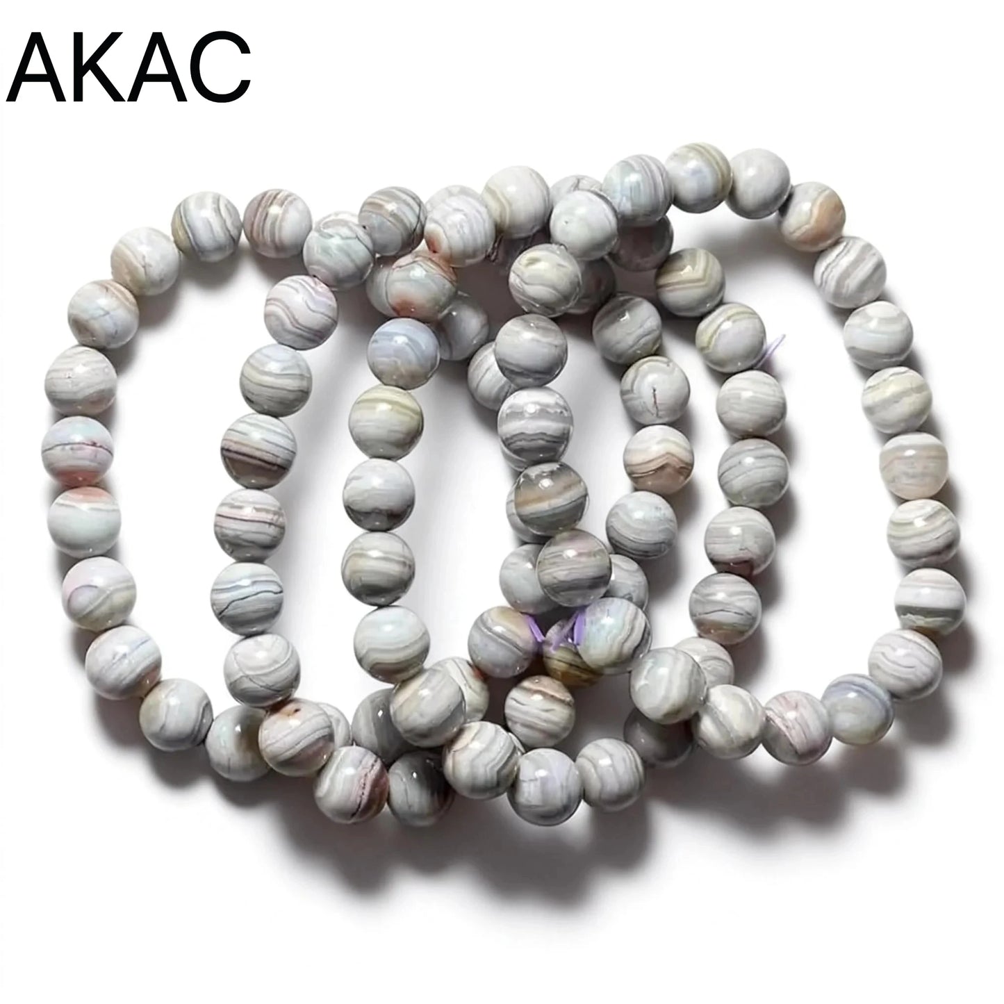 3 браслета, агат из Ботсваны, приблизительно 9-9,5 мм, оптовая продажа.