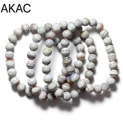 3 браслета, агат из Ботсваны, приблизительно 9-9,5 мм, оптовая продажа.