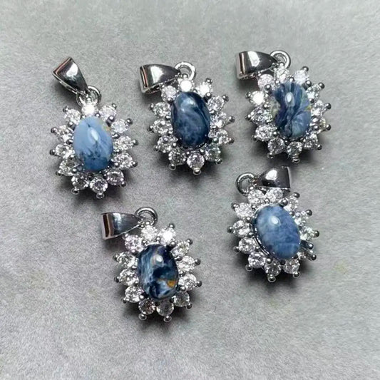 5 Stück AKAC ca. 5x7mm Natürlicher Pietersit zum Basteln, zufällige Auswahl