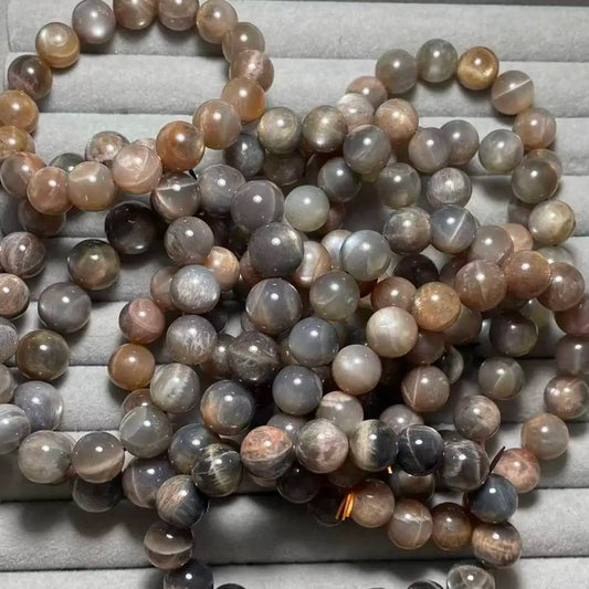 1-3bracelets approx11-13mm natural black golden sunstone  wholesale