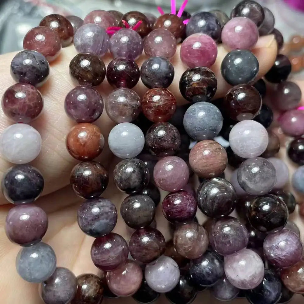 팔찌 2-3개, 약 6-9mm AKAC 100% 천연 컬러풀 스피넬 도매