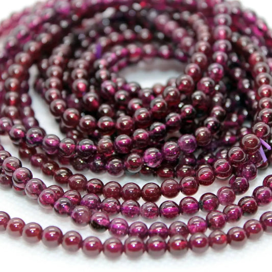 Примерно 140 бусин из натурального бразильского фиолетового граната диаметром 3,5-4 мм, оптовая продажа, для изготовления ювелирных изделий и дизайна своими руками.