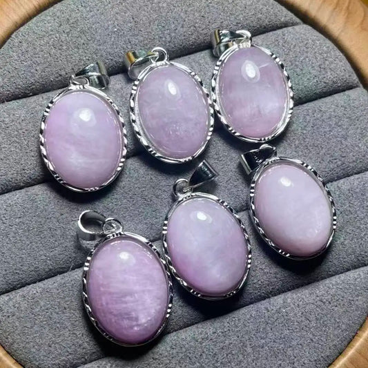 5 Stück AKAC Natürlicher Kunzit Anhänger Stein Größe ca. 12*16mm zufällig versandt