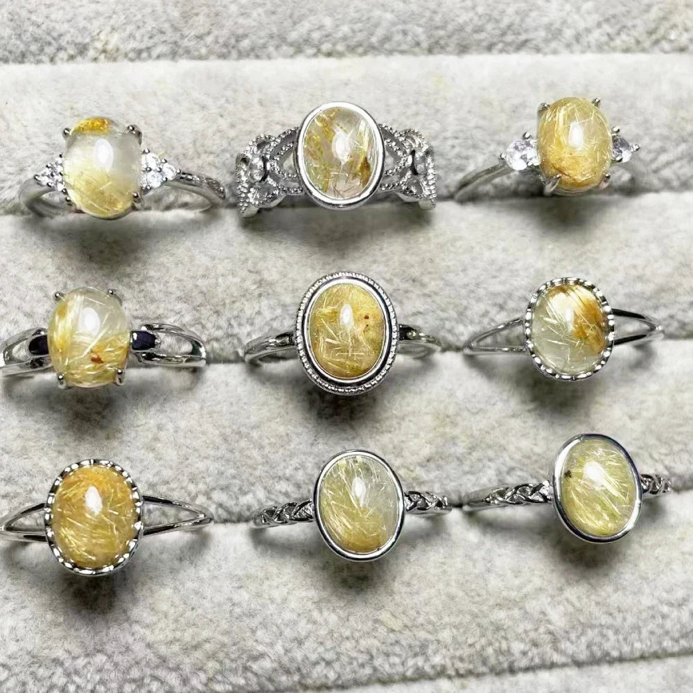 5 шт. ассорти из ларимара, агата, золотистого рутила, ракушечника, серафина, золотистого солнечного камня