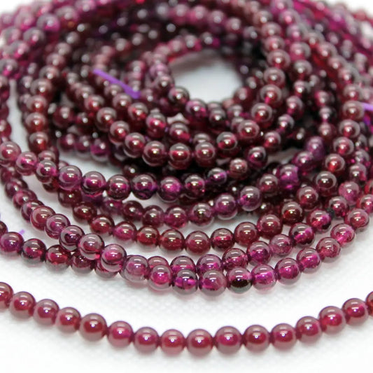 Примерно 140 бусин из натурального бразильского фиолетового граната диаметром 3,5-4 мм, оптовая продажа, для изготовления ювелирных изделий и дизайна своими руками.