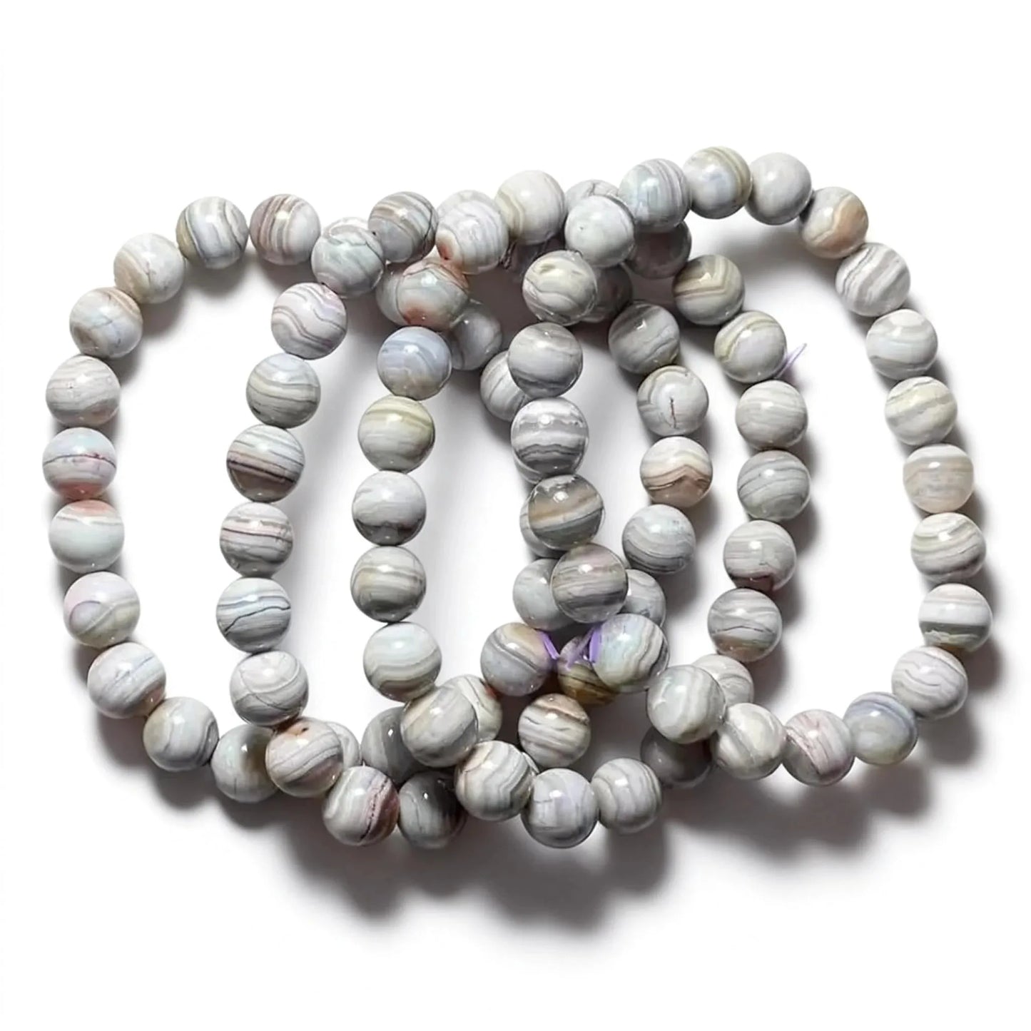 3 браслета, агат из Ботсваны, приблизительно 9-9,5 мм, оптовая продажа.