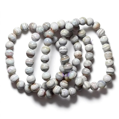 3 браслета, агат из Ботсваны, приблизительно 9-9,5 мм, оптовая продажа.