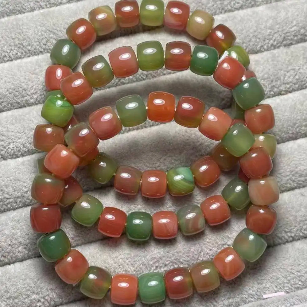 3 браслета со скидкой (82) AKAC примерно 8x9 мм бусины из агата для браслета