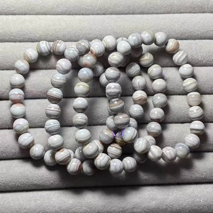 3 браслета, агат из Ботсваны, приблизительно 9-9,5 мм, оптовая продажа.