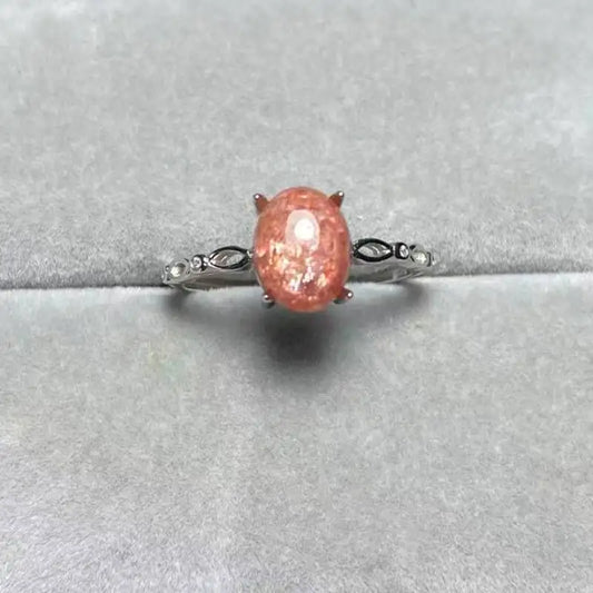 925 sterling silver Natural lapis lazuli adjustable ring Stone size approx7*9mm