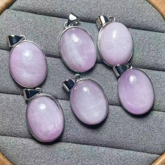 5 Stück AKAC Natürlicher Kunzit Anhänger Stein Größe ca. 12*16mm zufällig versandt