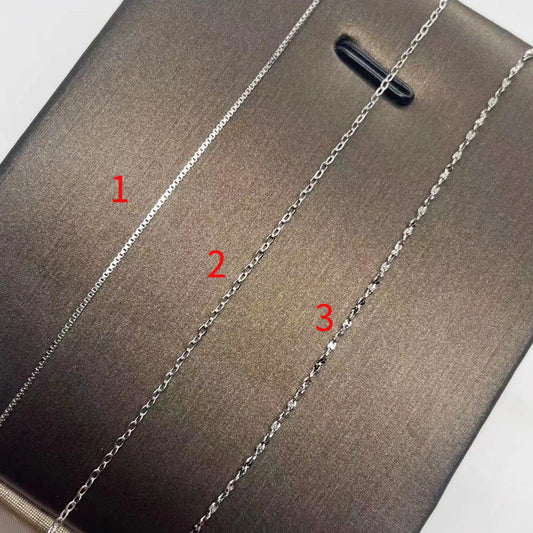 Collar de plata de ley 925 de 3 hebras/conjunto